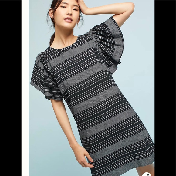 Anthropologie Moon River Denmark Striped Tunic Dress - Picture 1 of 8
